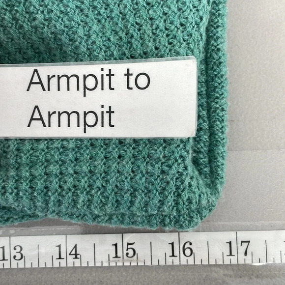 GAP Sweater Pullover Green Basketweave Knit Small Petite SP - Picture 13 of 13